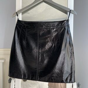 Walter Baker Leather Skirt